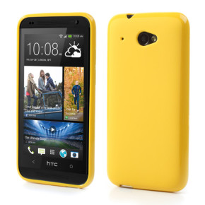 Силиконов гръб ТПУ за HTC Desire 601 жълт